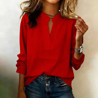 Women's Fashionable Casual V-Neck Elegant Shirt