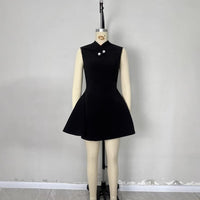 Spring Womens Sleeveless Slim Fit Mini Dress