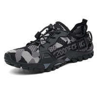 Mens Outdoor Flyknit Casual Hiking Shoes