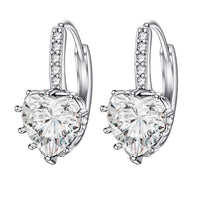 Classic Fashion Heart-Shaped Zircon Earrings
