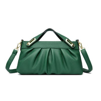 Leather Niche Pleated Shoulder Crossbody Bag