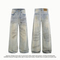 American High Street Waste Soil Wind Splash Ink Worn Jeans