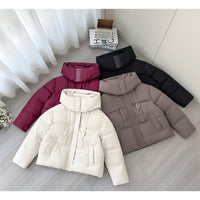 Short Down Jacket Women's Hooded Warm Jacket
