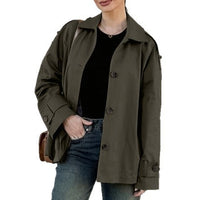 High-end Loose Slim-fit Long-sleeve Lapel Versatile Commuter Jacket