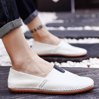 Summer First Layer Cowhide Casual Driving Shoes
