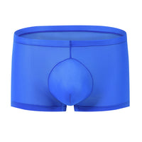 Underwear Transparent Ice Silk Boxer Solid Color