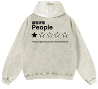 Pure Cotton Washed Vintage Hooded Sweatshirt With Double-layer Hood