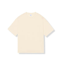 Solid Color Loose Cotton Crew Neck Short Sleeve Men