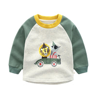 Children's Thickened A Cotton T-shirt Cartoon Top