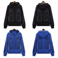 Washed And Distressed Sweatshirt With Heavy-duty Classic Print