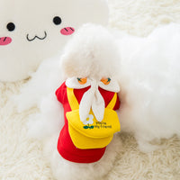Sweater Cat Biped Coat Small Dog Cute Cartoon Tie