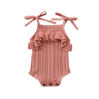 Baby Sling Plush Lace Romper