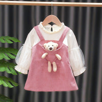 Bear Dress Spring New Children Korean Fashion