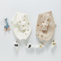 New Baby Knitted Embroidered Woolen Long-sleeved Romper Jumpsuit