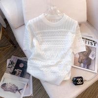 Design Sense Hollow-out Elegant Short Knitwear