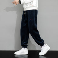 Men's Plus-sized Loose Wide Leg Corduroy Sports Casual Pants