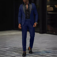 Men's Business Casual Suit Coat Trouser Suit