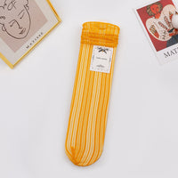 Japanese Mesh Bunching Socks Women