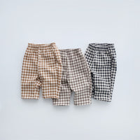 Children's Plaid Pants Infant Toddler Autumn