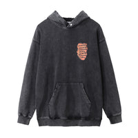 Flame Dice Printed Hood Sweater Men