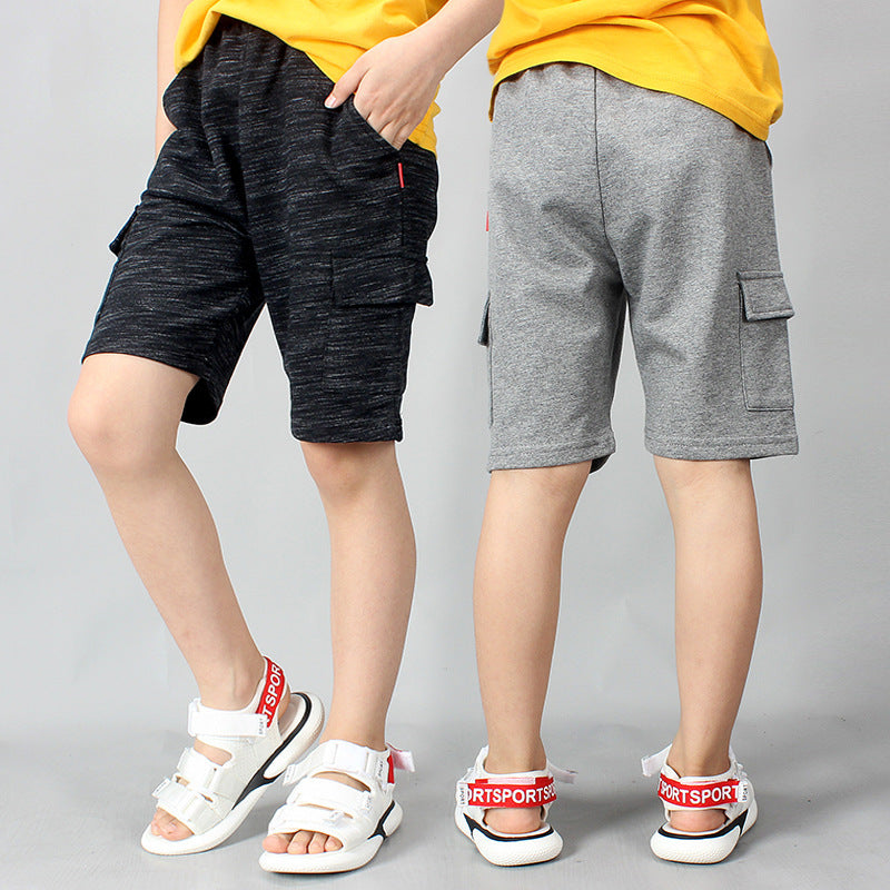 Summer New Boys' Cotton Casual Overalls Shorts