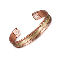 Unisex Pure Copper Energy Magnetic Adjustable Braided Copper Bracelet