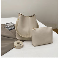 Sophisticated Winter Bucket Bag Set A Versatile Minimalist Single-shoulder Crossbody Bag