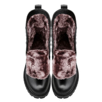 Men's Leather Winter Fleece-Lined British-Style Boots