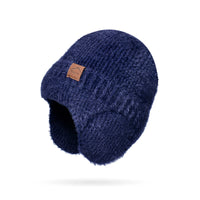 Winter Warm Plush Knitted Cold-proof Earflaps Slipover Hat