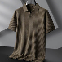 New Men's Plus-sized Plus Size Fashion Casual Lapel Short Sleeve