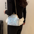 Women's Fabric Embroidered Chain Retro Messenger Bag
