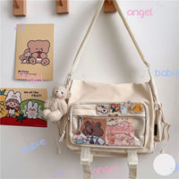 Harajuku Female Student Crossbody Bag Retro One Shoulder Bag Female