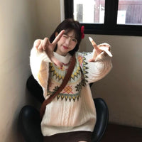 Women's Lantern Sleeve Loose Mori Knitwear