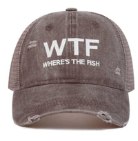 All-match Fashion Printing WTF Washed Baseball Cap Warm-keeping And Cold-proof