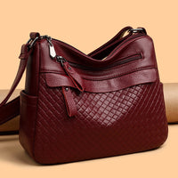 Women's Multi-Layer, High-Capacity, Soft Leather Versatile Crossbody Bag