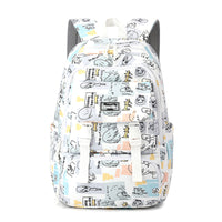 Printed Lightweight Backpack Large Capacity Middle School Student Schoolbag
