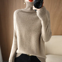 Loose High-neck Sweater Base Layer For Women