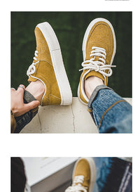 Harajuku Style For Students Sports Casual Lace-up Suede Shoes