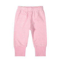 Striped Stitching Pocket Pajama Pants Leggings For Men And Women Baby Warm Trousers