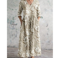 Printed American-style Fashionable Casual Dress For Women