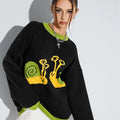 European And American Ins Sweater Autumn And Winter Round Neck Pullover Sweater
