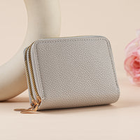 Clutch Wallet With Dual Zippers And Multiple Card Slots