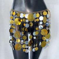 Sequin Stitching Women's Short Skirt