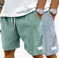 Fashion Personality Solid Color Flip Men's Shorts