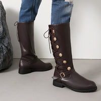 Men's High-top Leather Boots