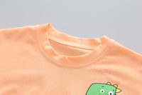 Boys' Short-sleeved Cartoon Casual Suit