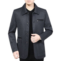 Men's Thin Stand-Up Collar Casual Loose Jacket