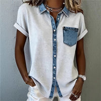 New Style Everyday Artistic Casual Comfortable Summer Short Shirt