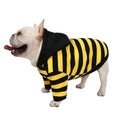 Pet Clothes Autumn And Winter  Striped Two-leg Cotton Coat