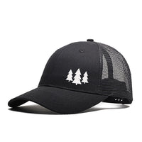 Pure Cotton Six Pieces Mesh Cap Black Forest Embroidery